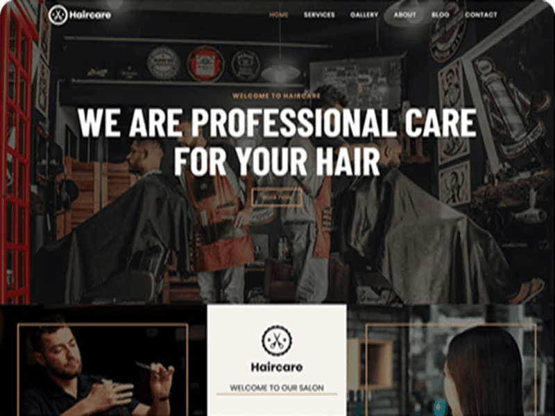 Modern Salon Booking Website